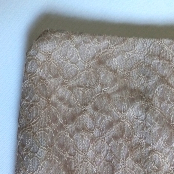 SILK Pleats LACE OVERLAY SKIRT Regency ROYALTY Edwardrdian Petite 10 - Picture 7 of 9